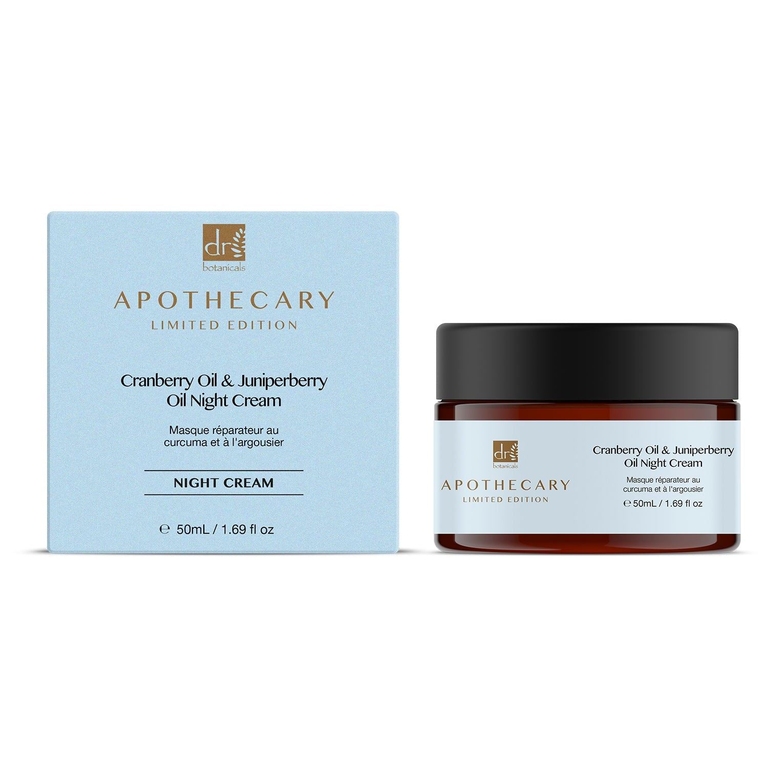 Crema de noche con aceite de arándano y aceite de enebro + tratamiento con mascarilla DB de carbón y frutas picantes