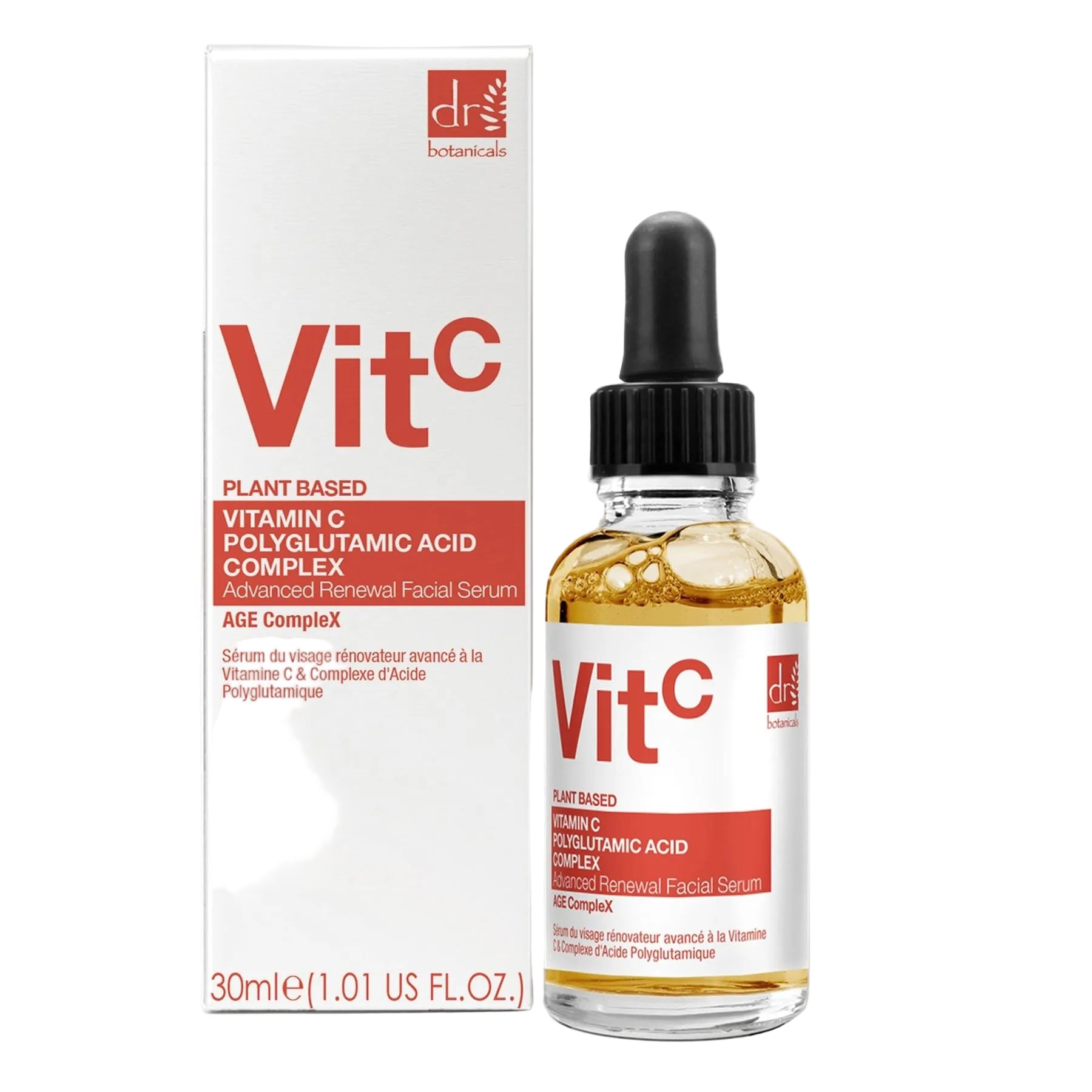 Vitamin C 3% & Polyglutamic Acid Complex 1% & Brightening Facial Serum 30ml
