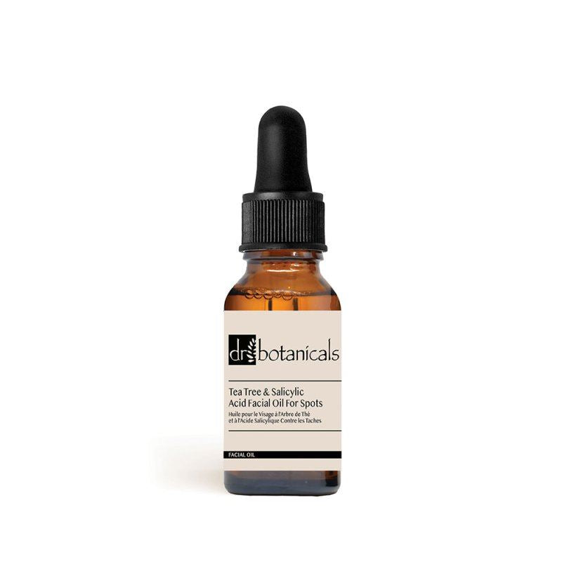 Aceite facial de árbol de té y ácido salicílico para manchas