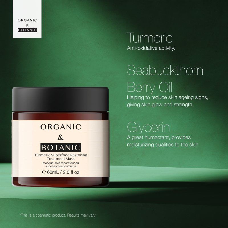 Mascarilla Tratamiento Restaurador Superalimento Cúrcuma 60ml