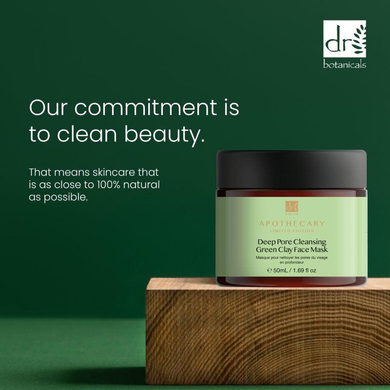 Mascarilla Facial de Arcilla Verde Limpiadora Profunda de Poros 50ml
