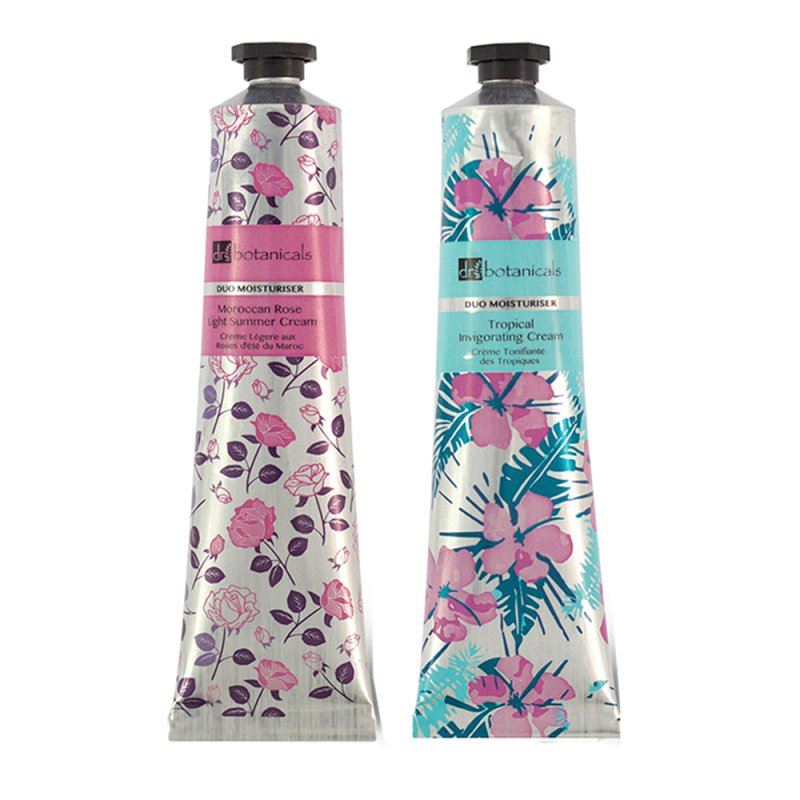 " Colección K2 DB Flower Blossom : Dúo crema verano rosa marroquí 50ml + Crema Dúo Vigorización Tropical 50ml"