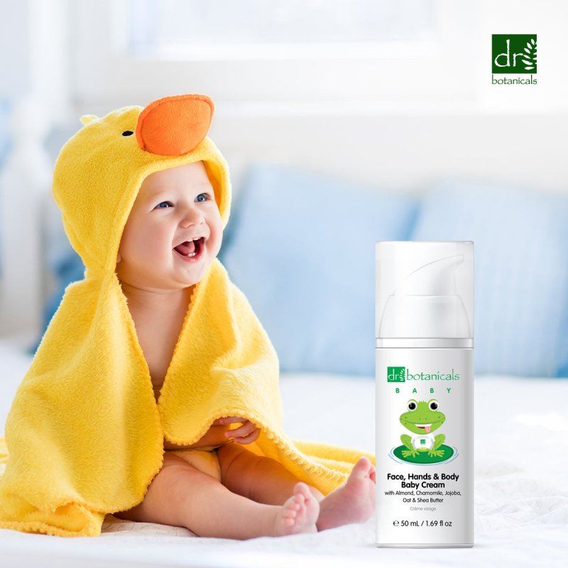 Kit de crema y baño de burbujas para bebé de Dr Botanicals