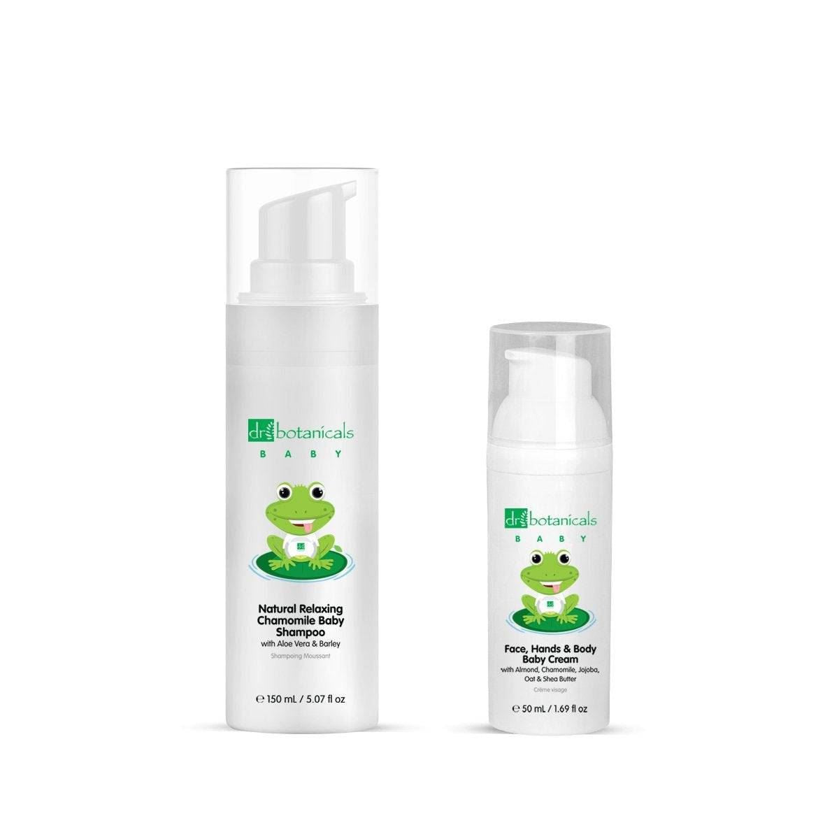 Kit de crema y baño de burbujas para bebé de Dr Botanicals