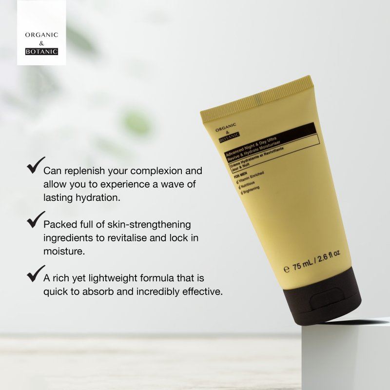 Crema hidratante avanzada para noche y día, ultra revitalizante e hidratante, 75 ml