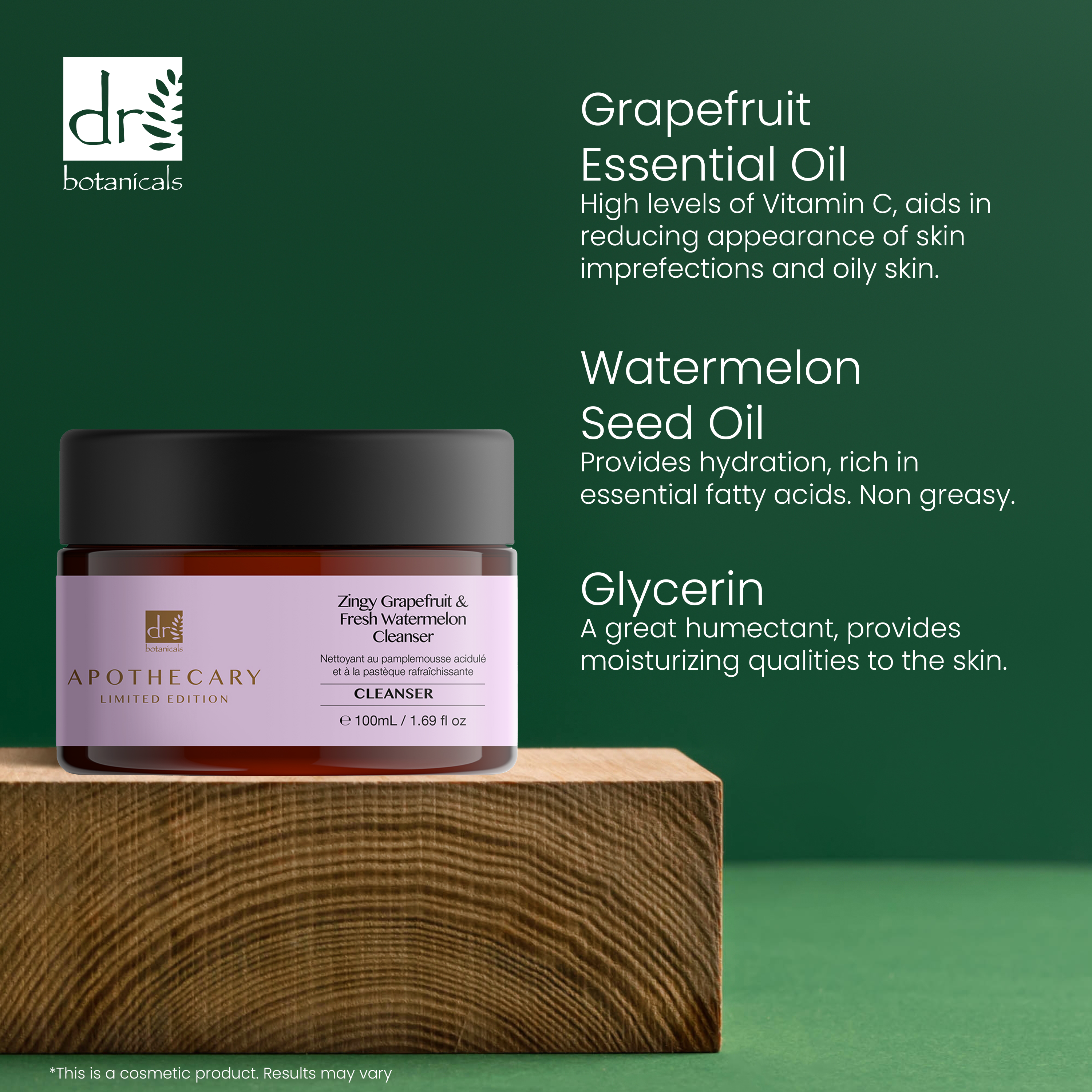 Dr Botanicals Zingy Grapefruit & Fresh Watermelon Cleanser 100ml x 2