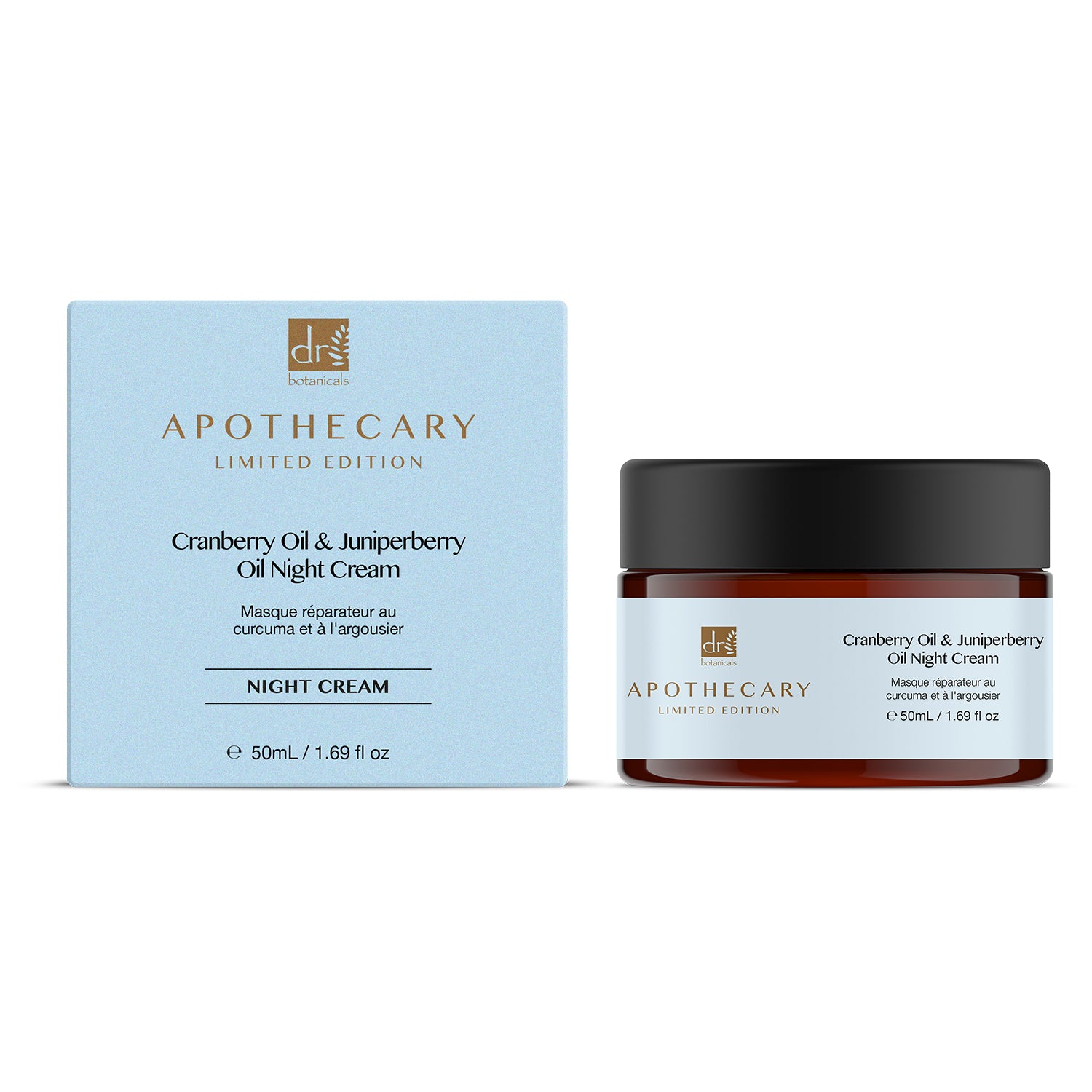 Crema de noche con aceite de arándano y aceite de enebro + tratamiento con mascarilla DB de carbón y frutas picantes
