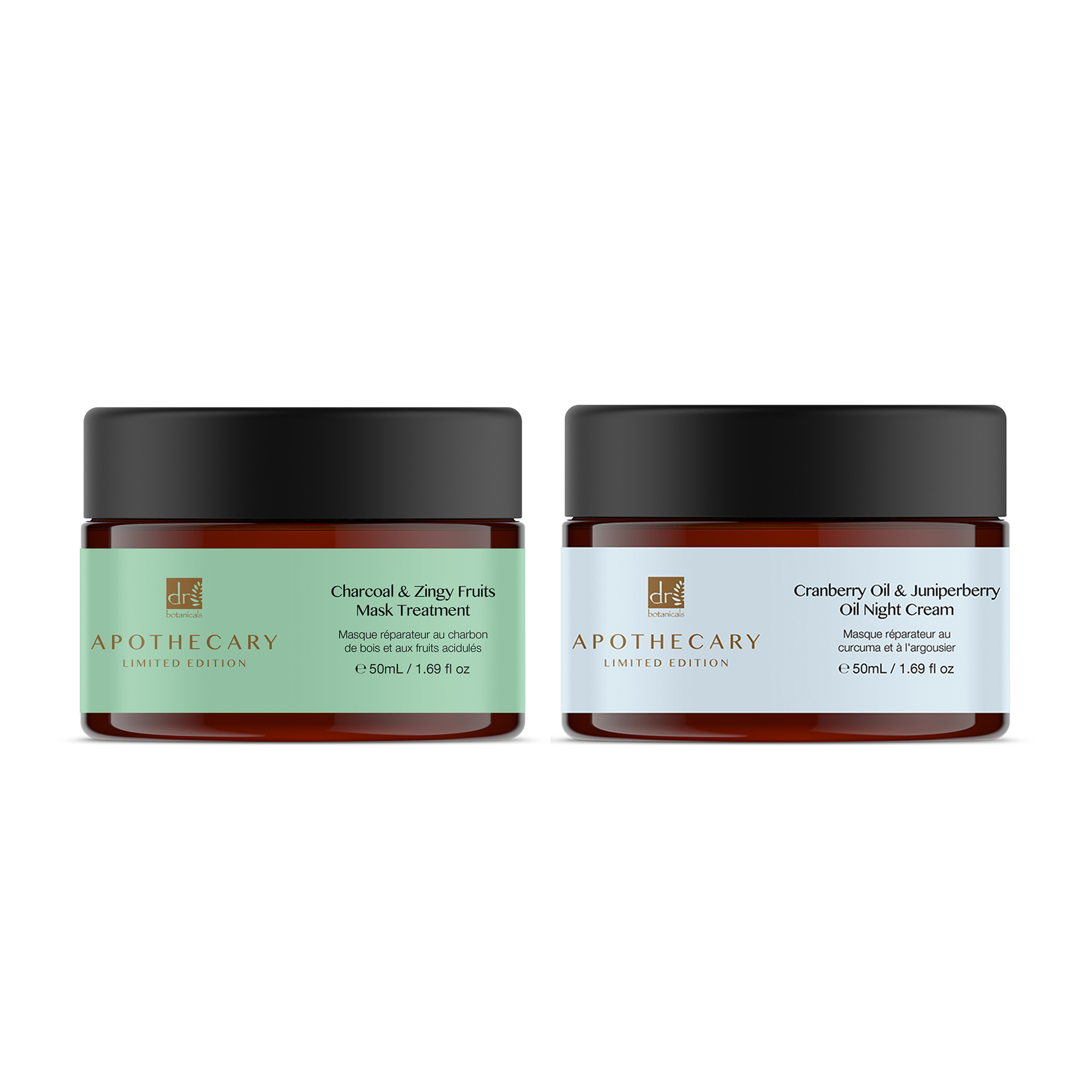 Crema de noche con aceite de arándano y aceite de enebro + tratamiento con mascarilla DB de carbón y frutas picantes