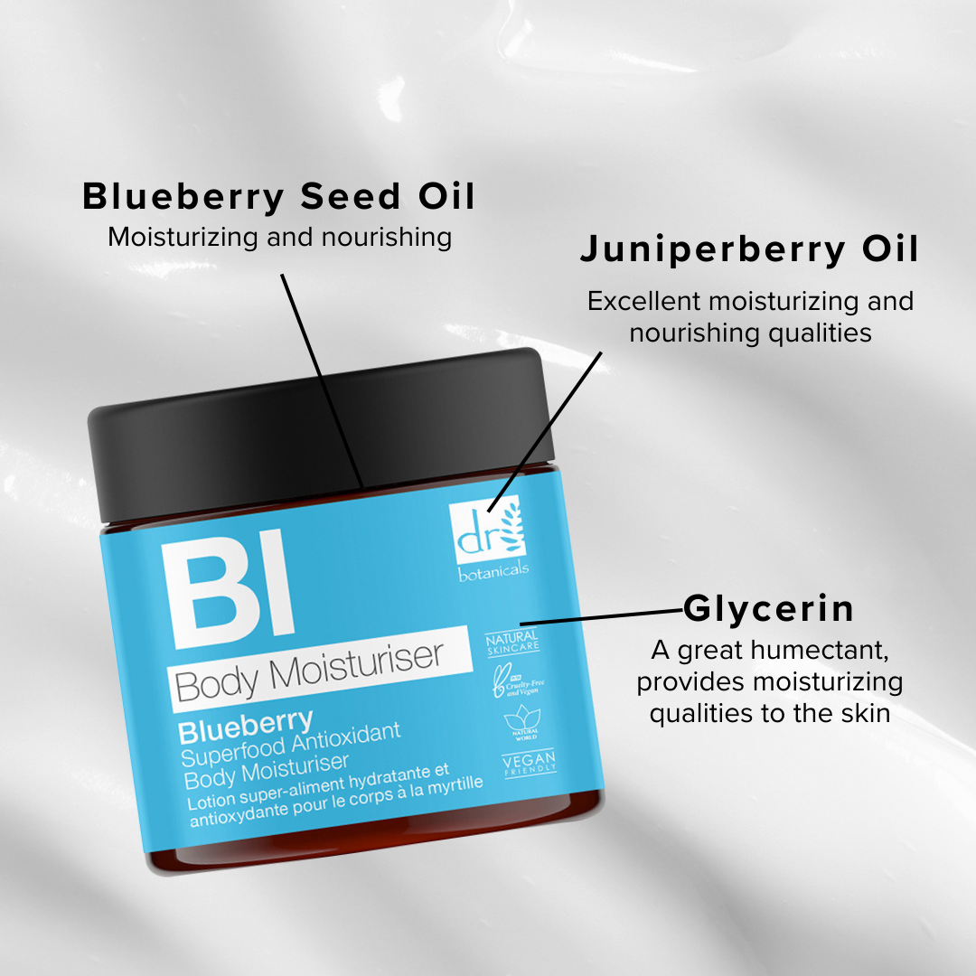 Hidratante Corporal Antioxidante Superfood Blueberry 60ml
