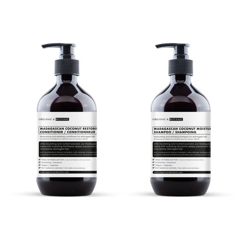 Madagascan Coconut Moisturising Shampoo + Conditioner