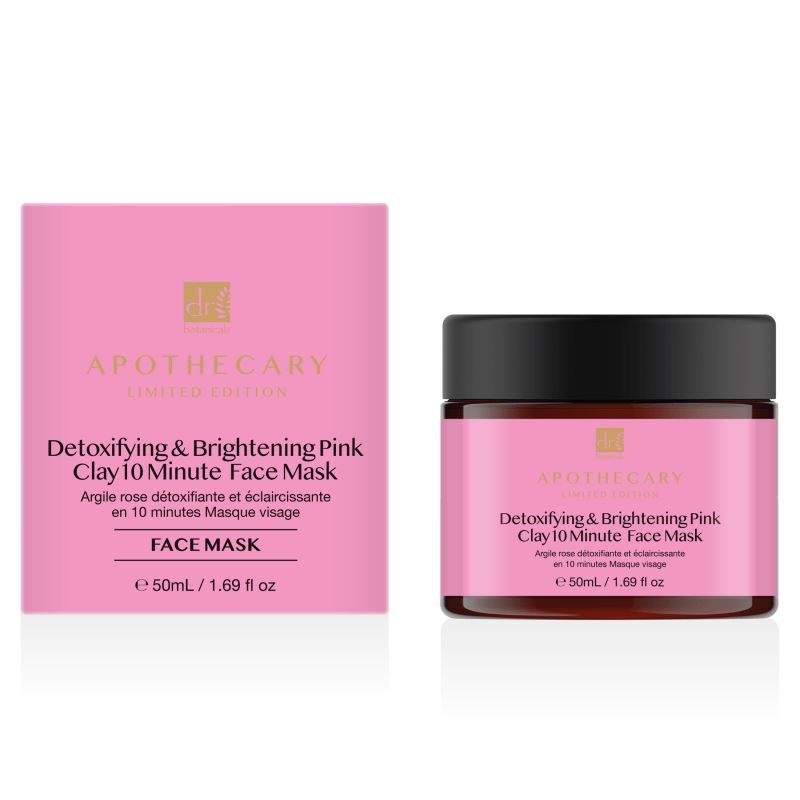 Mascarilla facial de 10 minutos de arcilla rosa desintoxicante e iluminadora 50 ml
