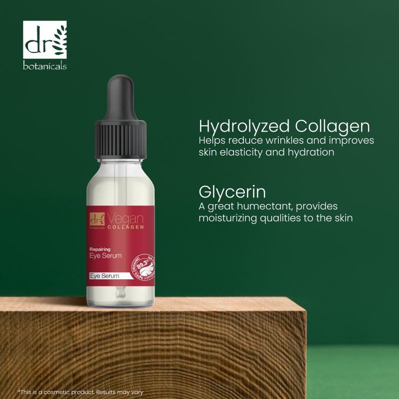 Sérum para ojos reparador de colágeno vegano 15 ml