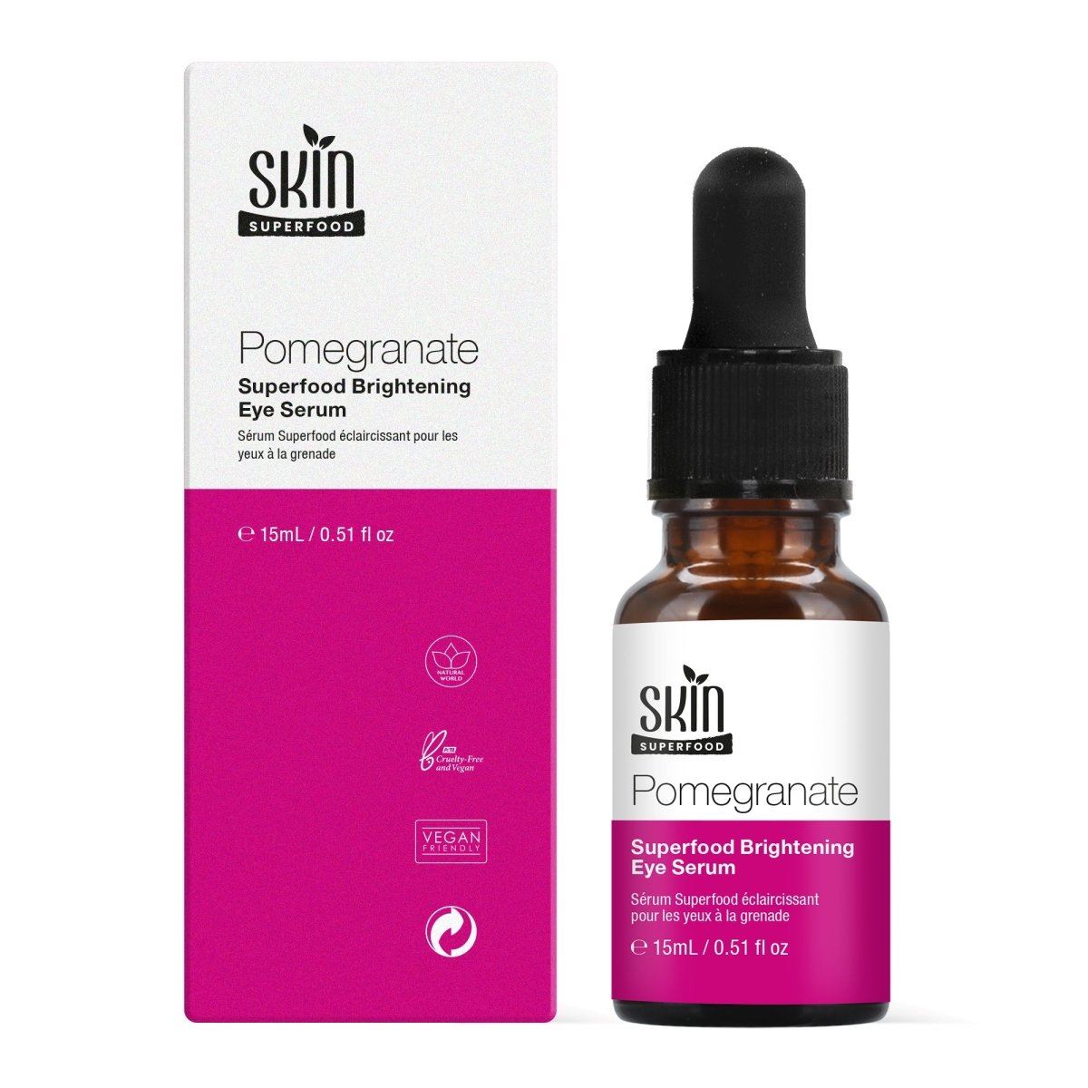Suero iluminador para ojos Superfood de granada 15 ml