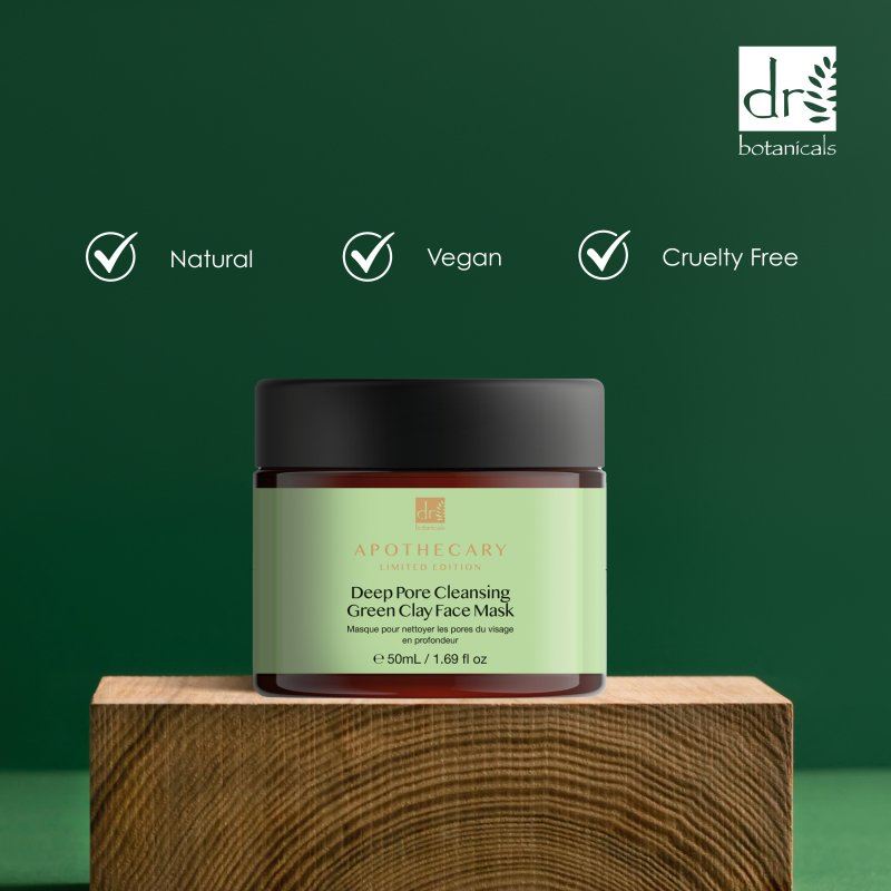 Mascarilla Facial de Arcilla Verde Limpiadora Profunda de Poros 50ml