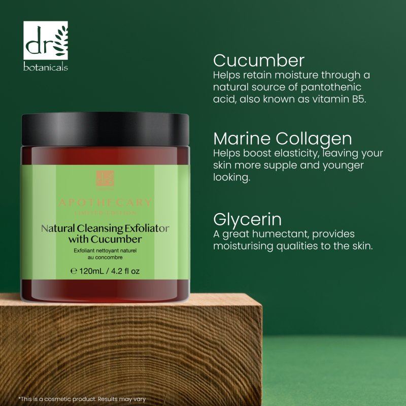 Exfoliante Limpiador Natural con Pepino 120ml