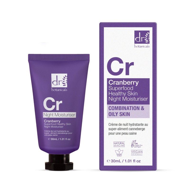 Cranberry Superfood Crema Hidratante de Noche Piel Saludable 30ml