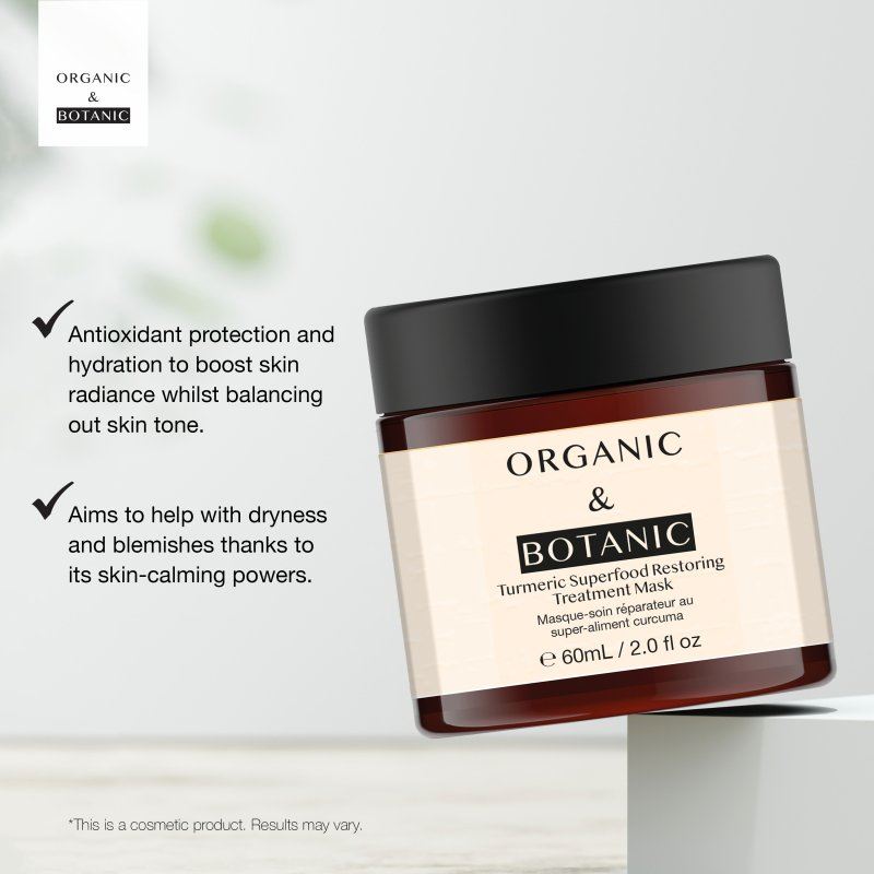 Mascarilla Tratamiento Restaurador Superalimento Cúrcuma 60ml