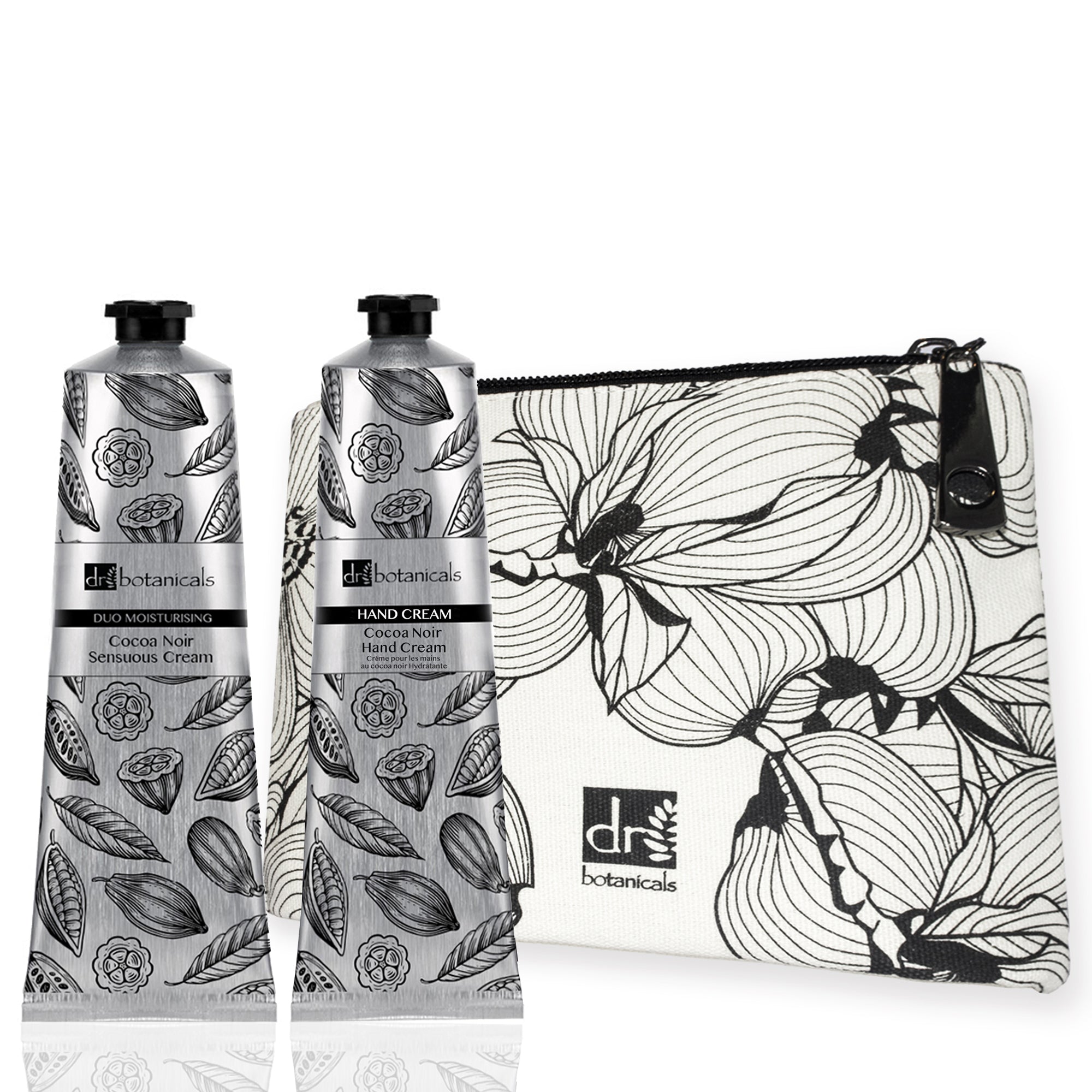 Kit de bolsa de belleza de hidratación sensual Cocoa Noir