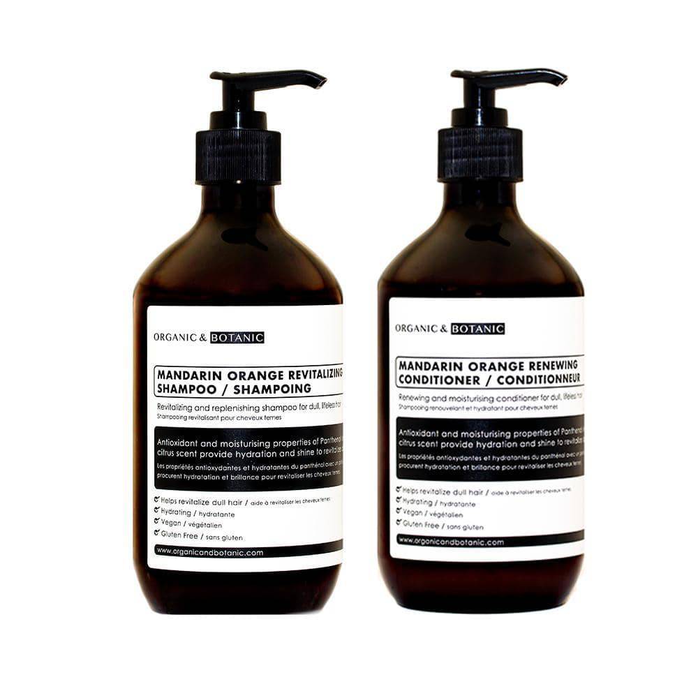 Kit de champú y acondicionador de naranja mandarina