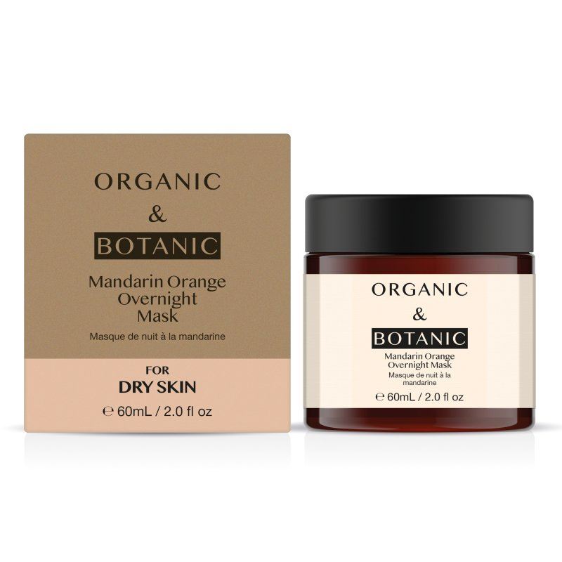 Mandarin Orange Brightening Overnight Mask - 60ml - Revitalizing & Hydrating with Vitamin C & Sea Buckthorn for Radiant, Even-Toned Skin