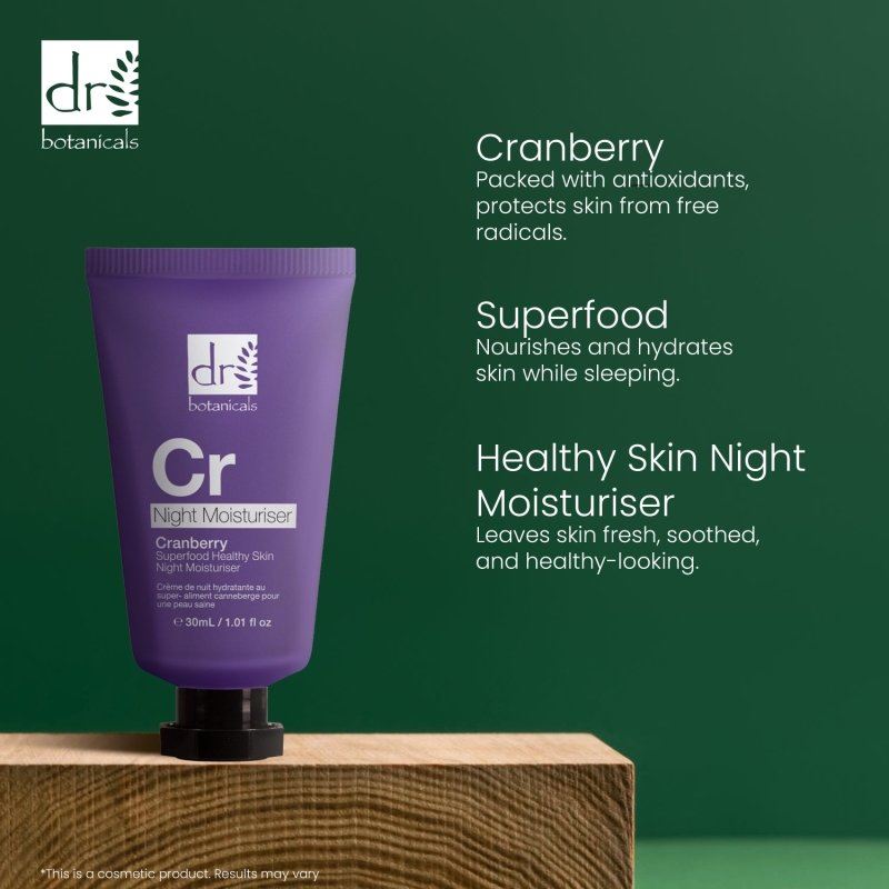 Cranberry Superfood Healthy Skin Night Moisturiser 30ml