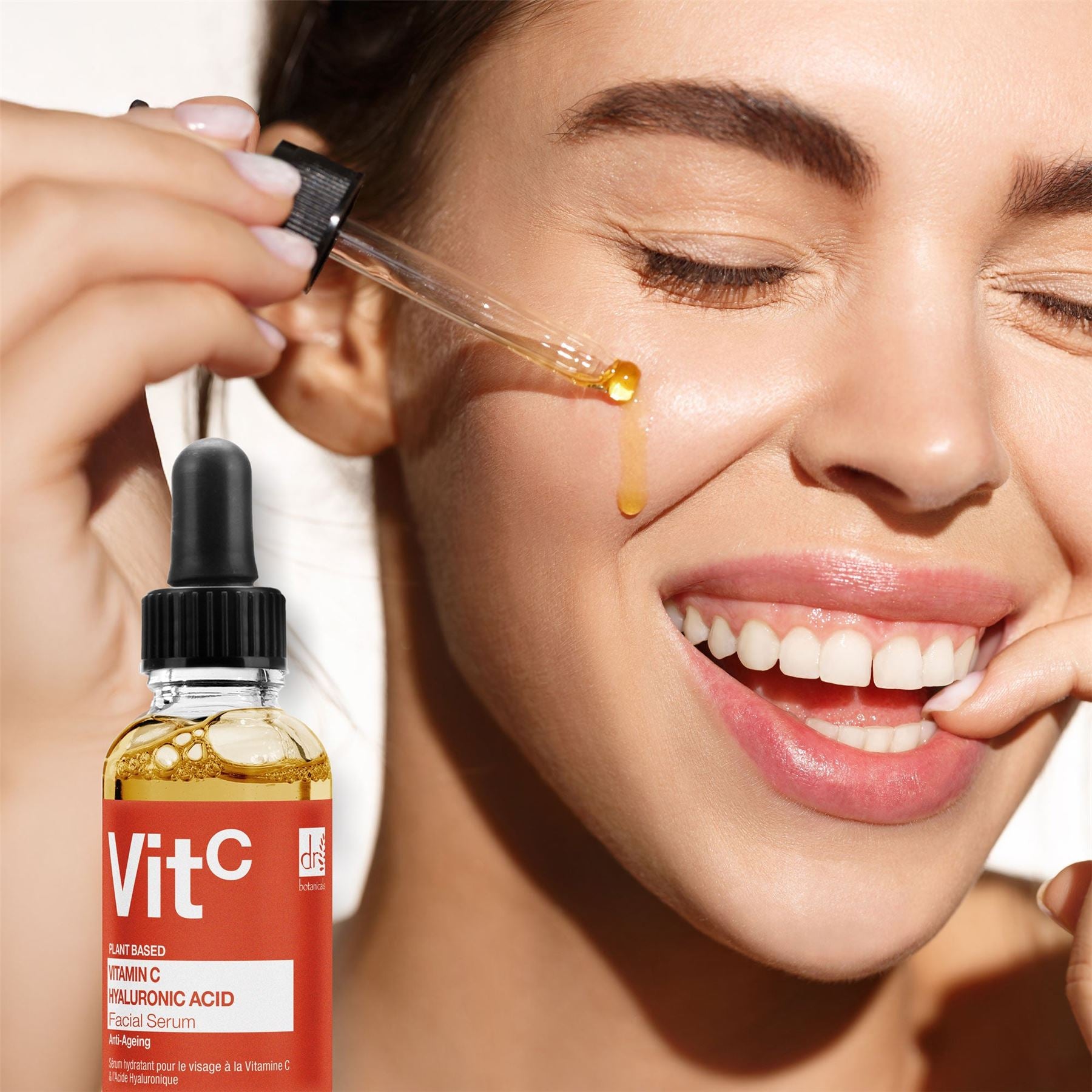 Vitamina C 5% y Ácido Hialurónico 2% Sérum Facial Hidratante 30ml
