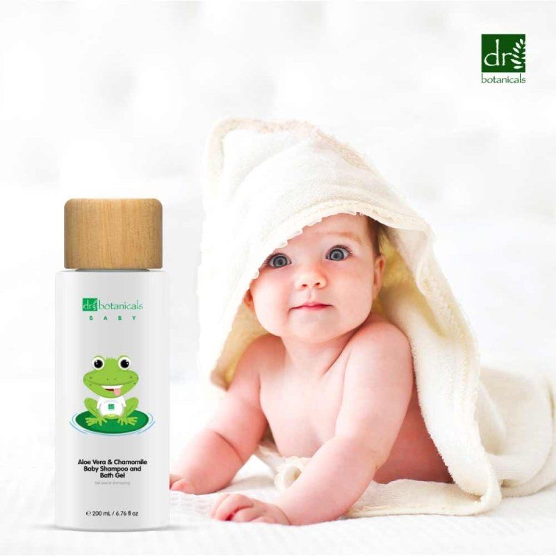 Champú y Gel de Baño Bebé Aloe Vera y Manzanilla 200ml