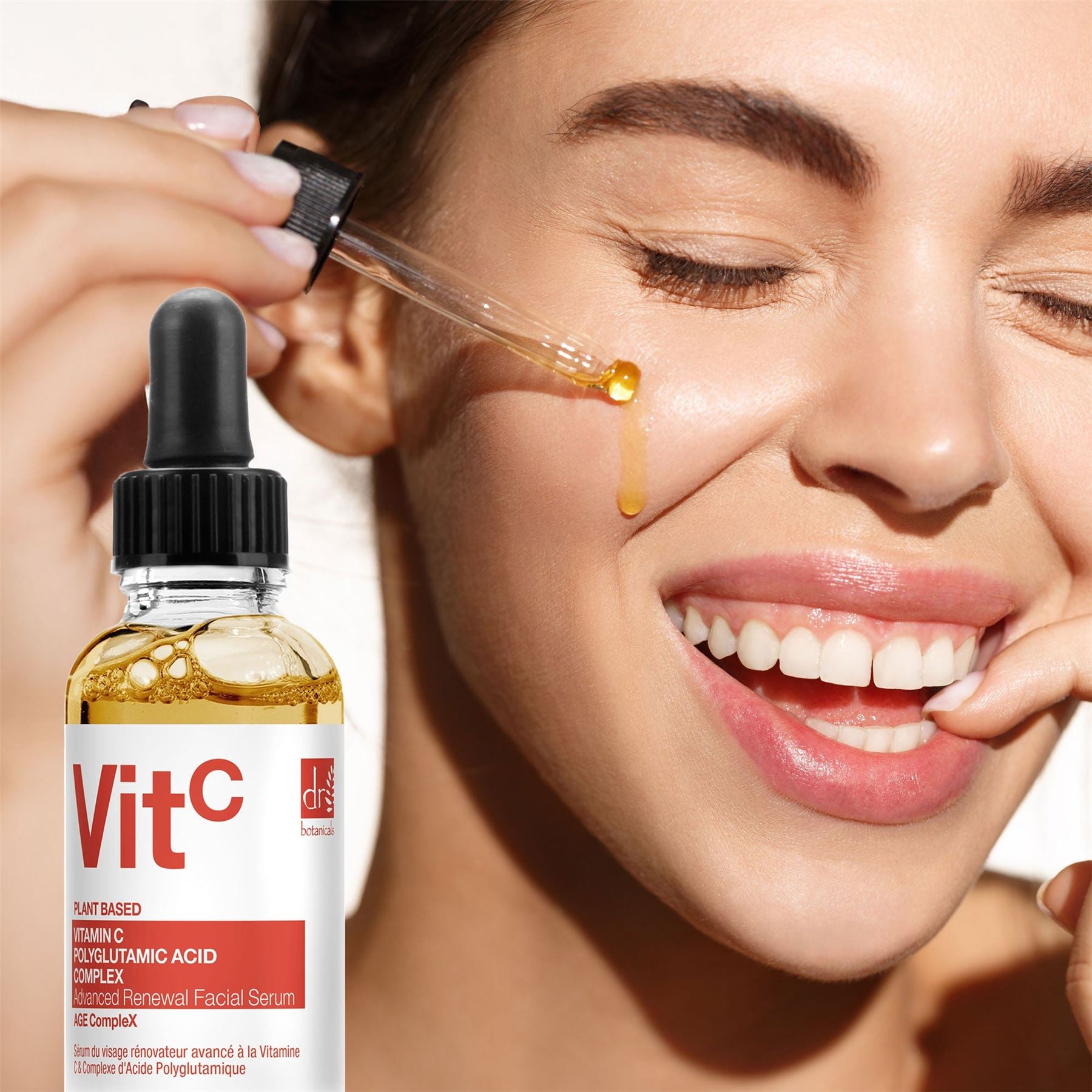 Vitamina C 3% y Complejo de Ácido Poliglutámico 1% y Suero Facial Iluminador 30ml
