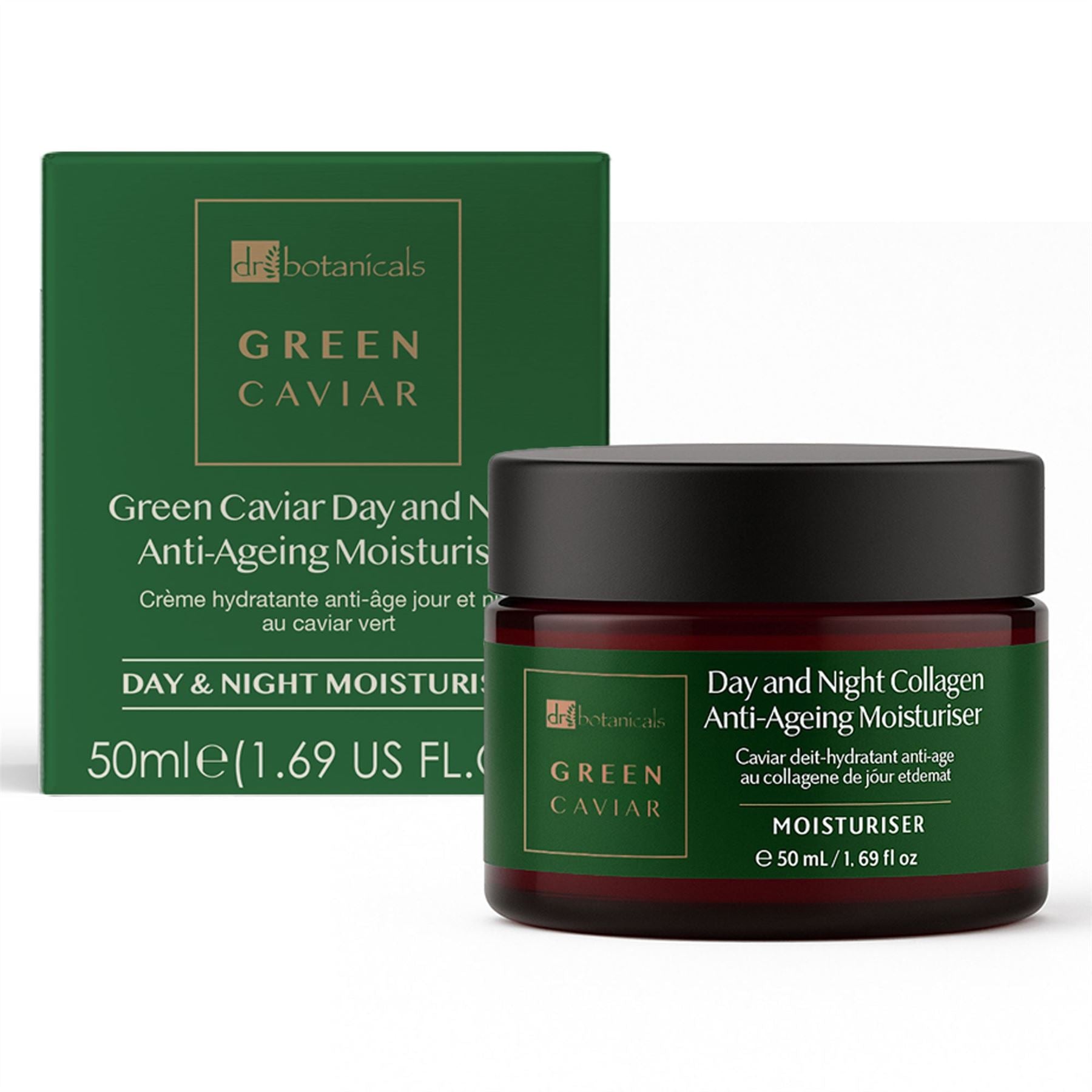 Green Caviar Hidratante Antiedad Colágeno Día y Noche 50ml