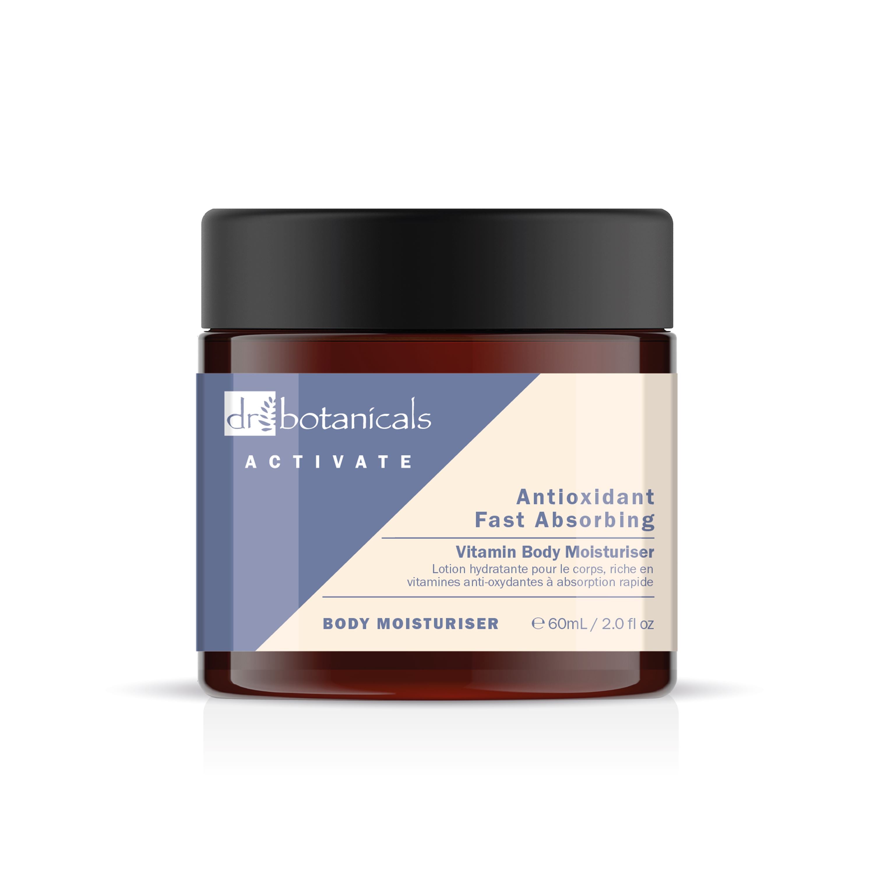 Dr Botanicals Crema hidratante corporal antioxidante, crema hidratante de día con vitamina E y suero de algas marinas