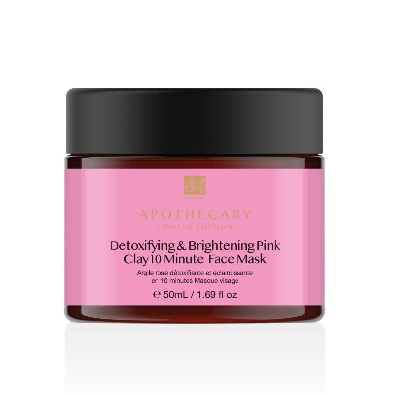 Mascarilla facial de 10 minutos de arcilla rosa desintoxicante e iluminadora 50 ml