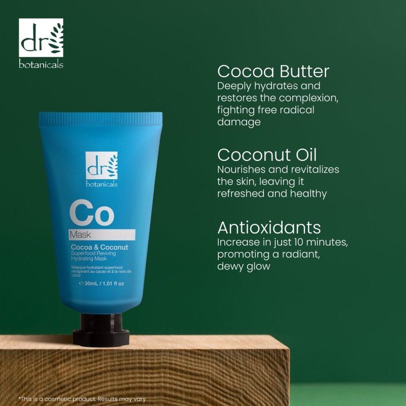 Mascarilla Hidratante Revitalizadora Superalimento Cacao y Coco 30ml