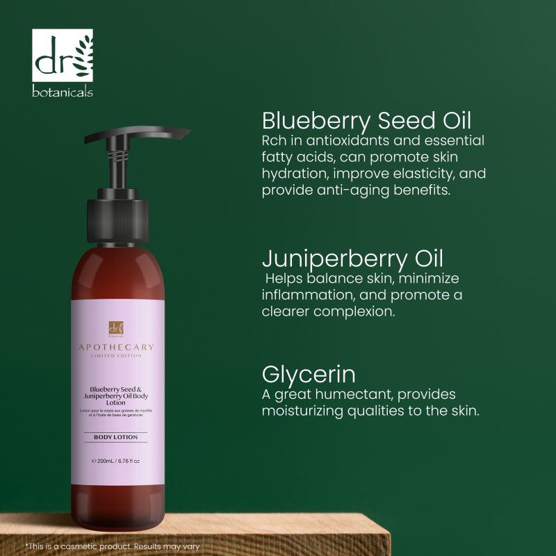 Loción Corporal con Aceite de Semillas de Arándano y Enebro 200ml