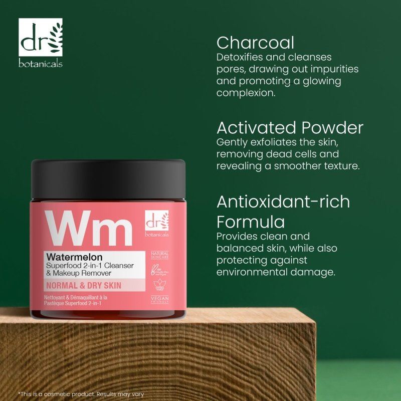 Watermelon Superfood 2-In-1 Cleanser & Makeup Remover 60ml