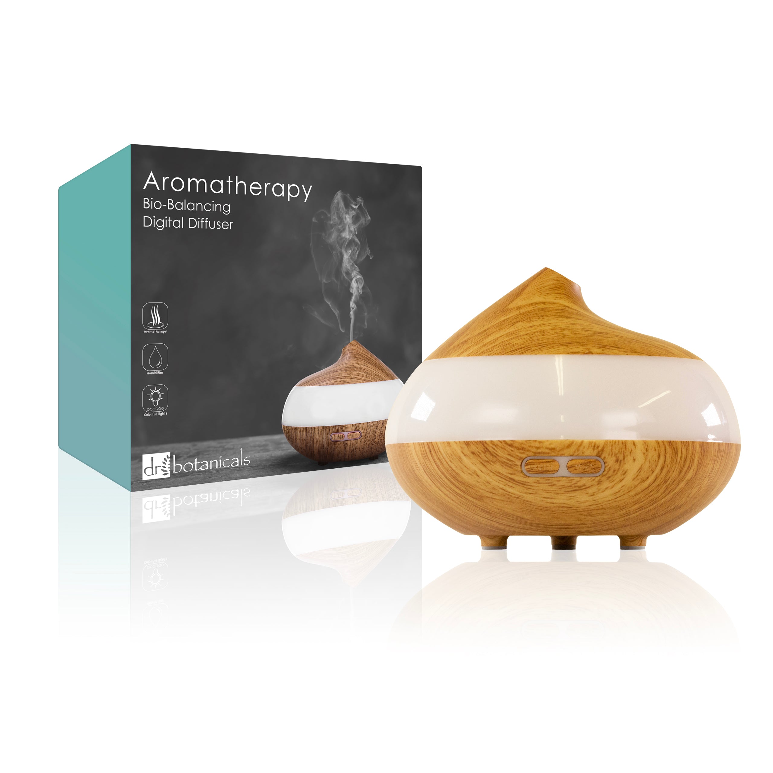 Wooden Aroma Diffuser + Oils Kit 4 pack