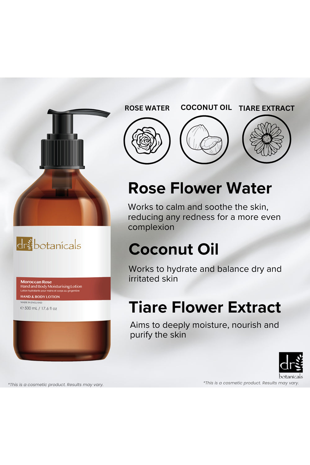 DB Moroccan Rose Antibacterial Hand & Face Cleansing Wash and Hand and Body Moisturising Lotion