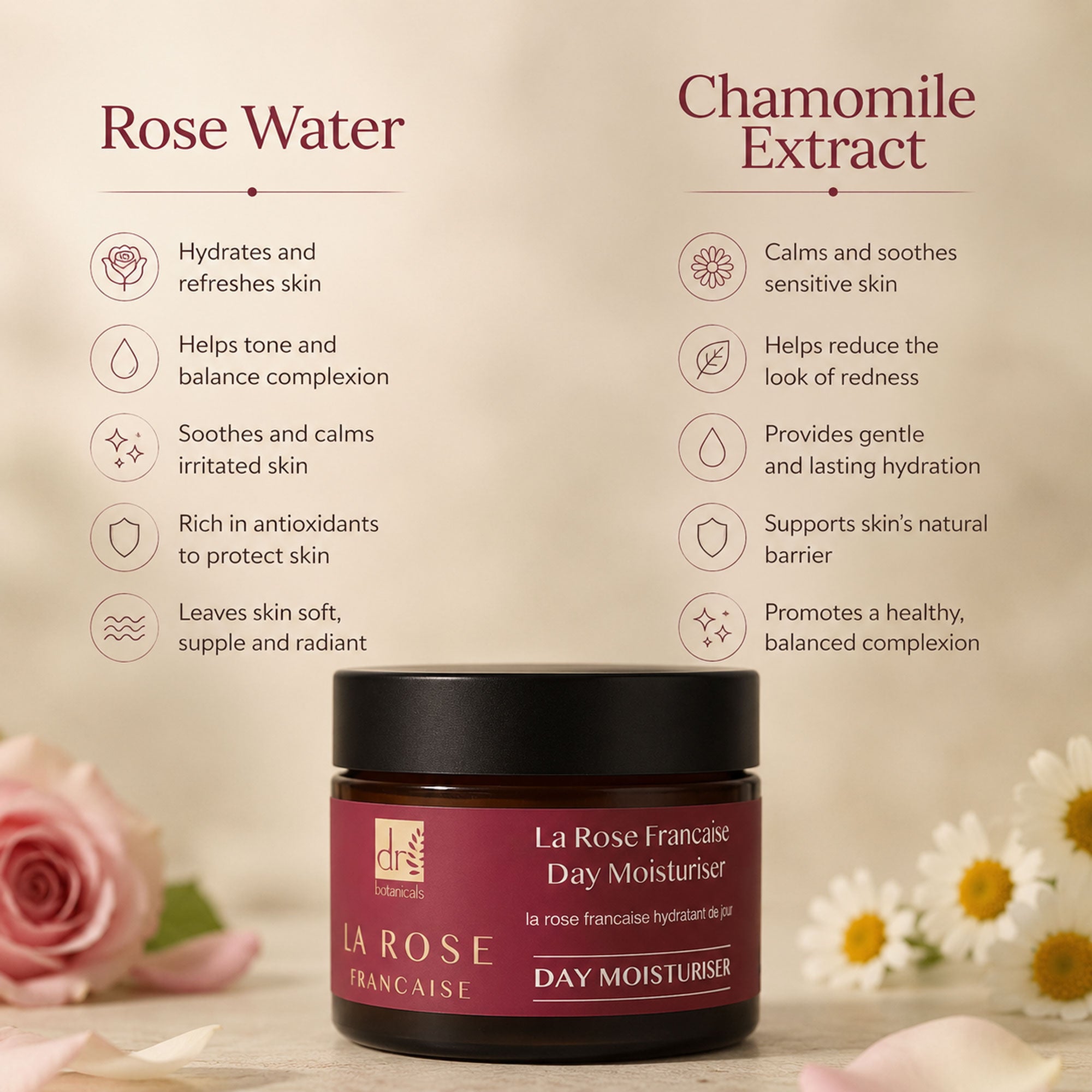 La Rose Francaise Day Moisturiser 50ml