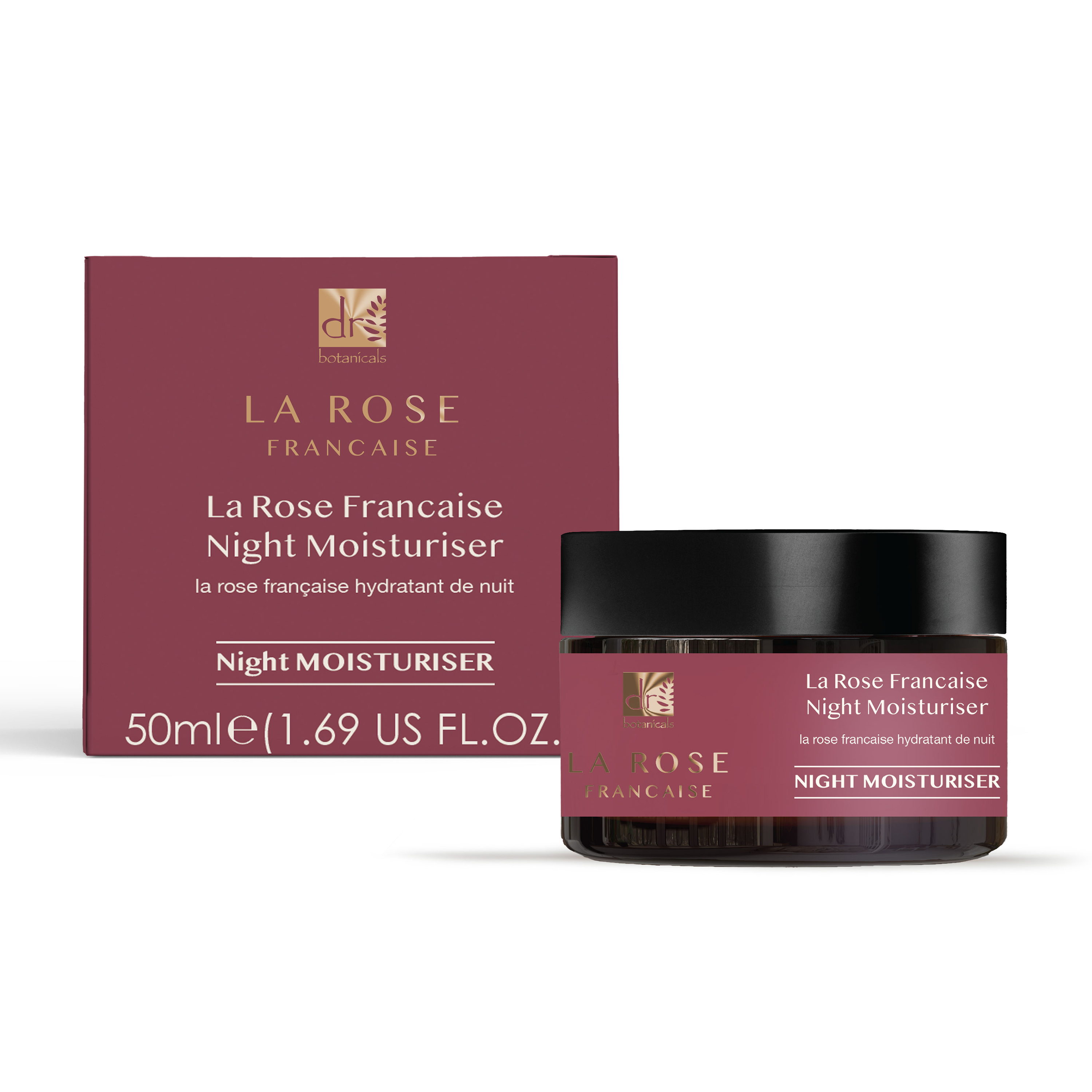 Dr Botanicals Anti-Ageing La Rose Française Evening Skincare Gift Set