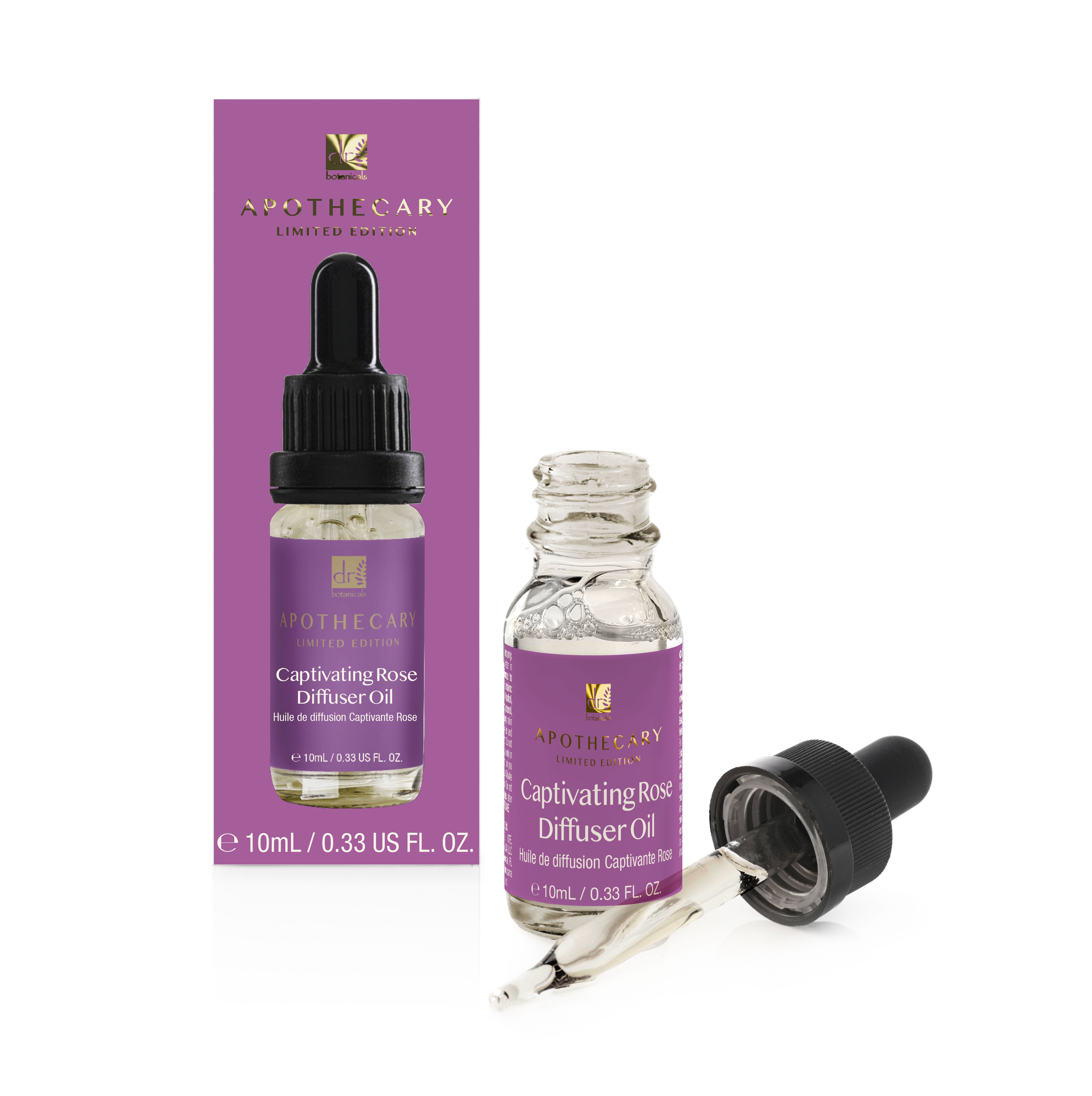 Dr Botanicals Premium 5 In 1 Aromatherapy Captivating Rose + Soothing Ylang Ylang Diffuser Kit