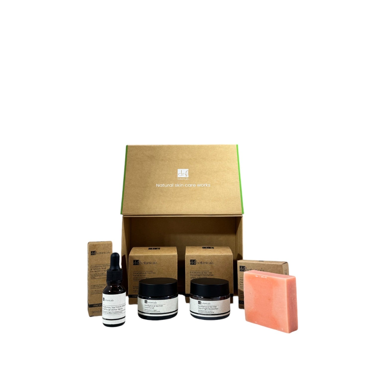 Dr Botanicals Anti-Ageing Eucalyptus & Tea Tree Skincare Christmas Gift Set