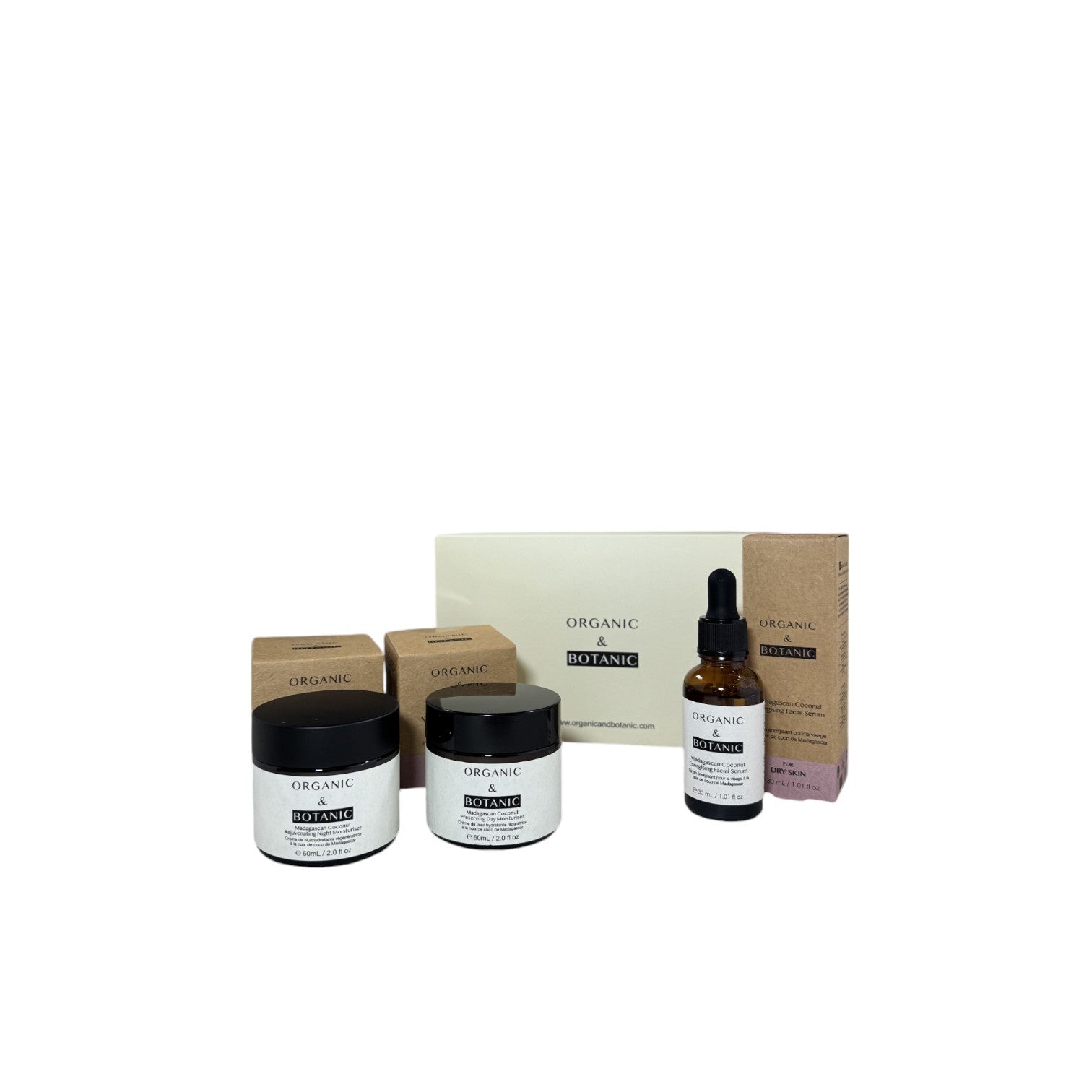 Organic & Botanic Madagascan Coconut Anti-Ageing Skincare Christmas Gift Set