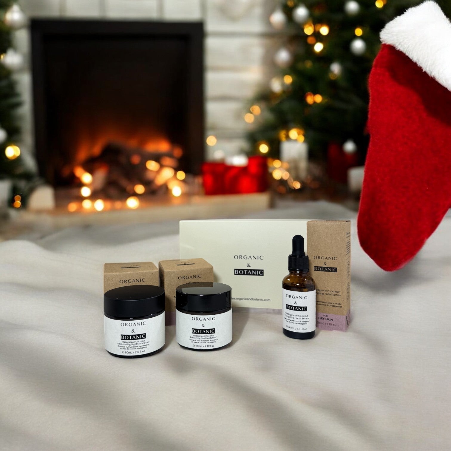 Organic & Botanic Madagascan Coconut Anti-Ageing Skincare Christmas Gift Set