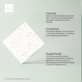 Cocoa And Coconut Superfood Facial Cleansing Bar 100g