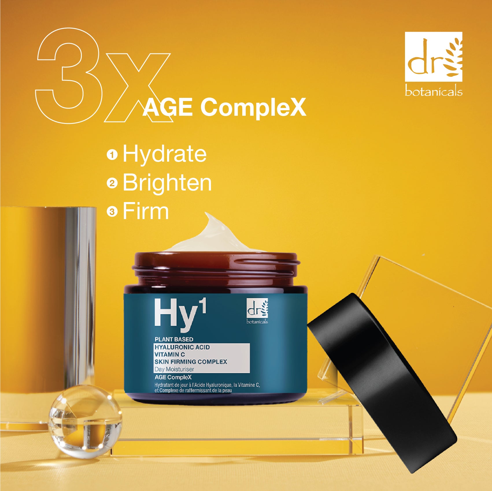 Hyaluronic Acid 1% & Vitamin C 1% & Skin Firming Complex 1% Day Moisturiser 60ml