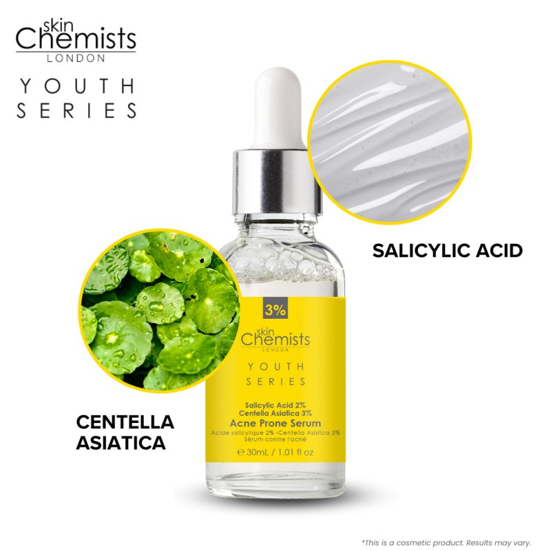 Acne Prone Serum Salicylic Acid 2%, Centella Asistica 3% 30ml - Dr Botanicals