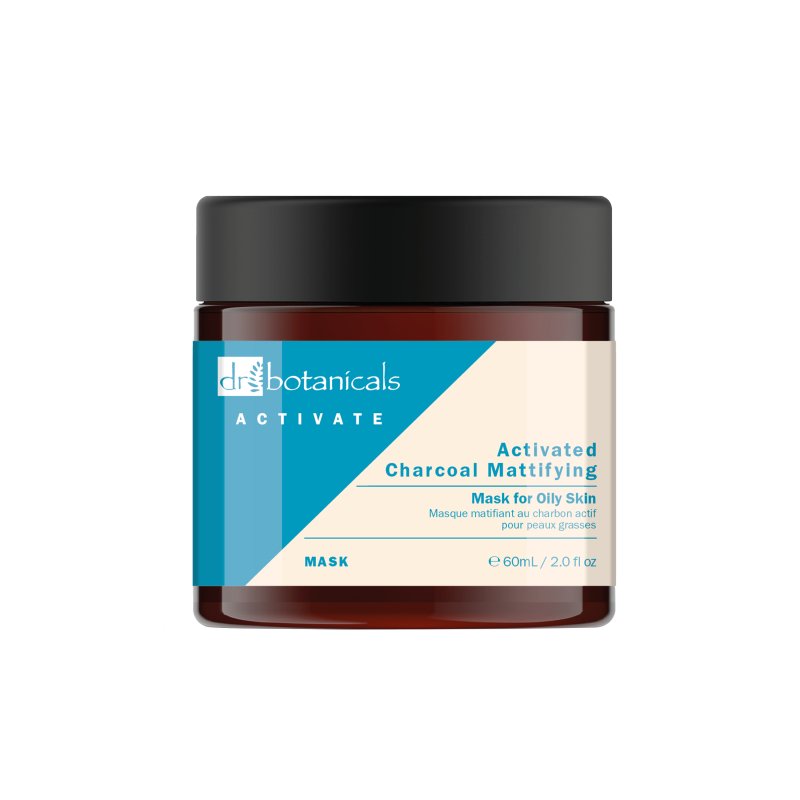 Activate Charcoal Mattifying Mask for Oily Skin 60ml - Dr Botanicals