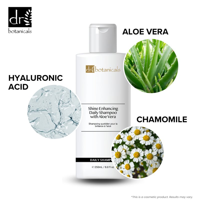 Aloe Vera Shine Enhancing Daily Shampoo 250ml - Dr Botanicals