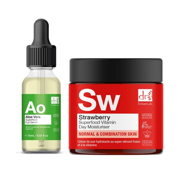 Aloe Vera + Strawberry Rejuvenating Morning Kit - Dr Botanicals