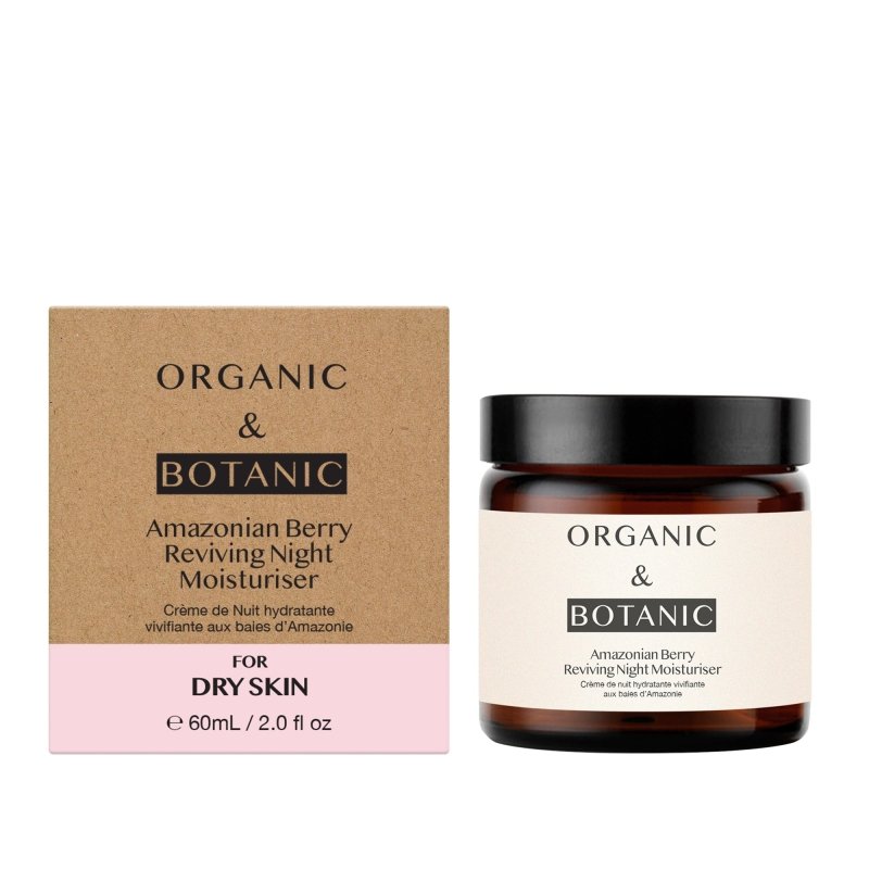 Amazonian Berry Night Moisturizer with Hyaluronic Acid & Vitamin C - 60ml - Deeply Hydrating, Anti - Aging Formula for Younger - Looking Skin - Dr Botanicals