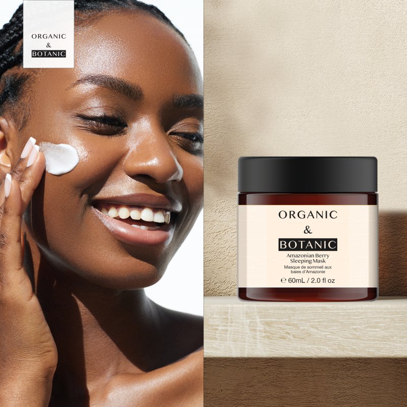 Amazonian Berry Overnight Sleeping Mask - 60ml - Deeply Hydrating, Brightening, & Revitalizing with Vitamin C & Plant Extracts for Radiant Skin - Dr Botanicals